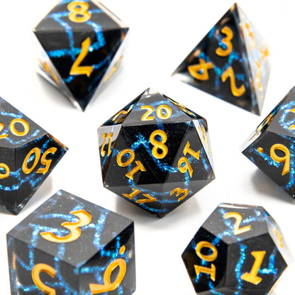 Cosmic Fracture | Art Core Dice| 7 Piece Set