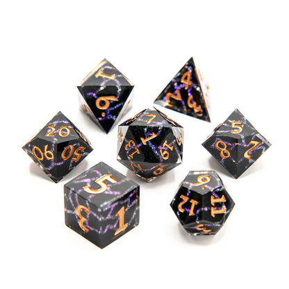 Violet Rift | Art Core Dice| 7 Piece Set