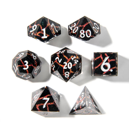 Shifting Sands | Art Core Dice| 7 Piece Set