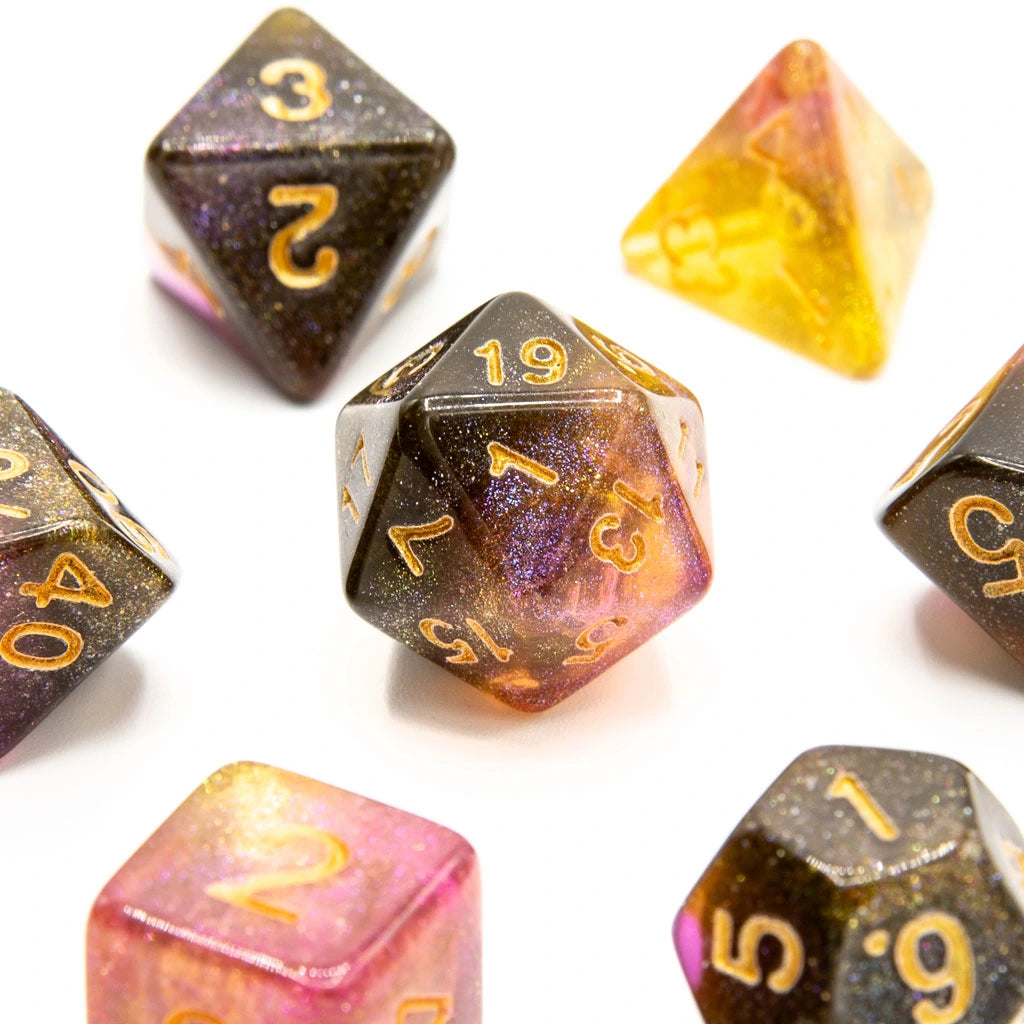 Starfall Dream | Acrylic Dice | 7 Piece Set