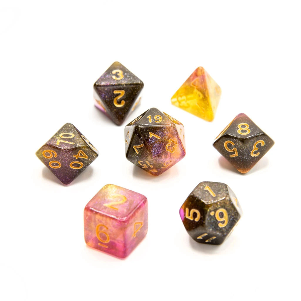 Starfall Dream | Acrylic Dice | 7 Piece Set