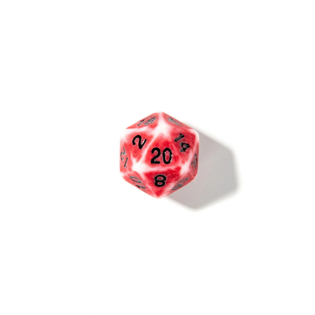 Crimson Relic | Acrylic Dice | 7 Piece Set