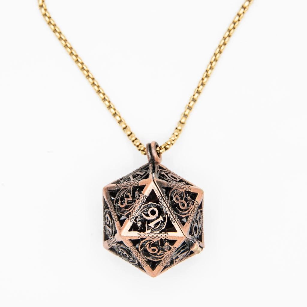 Quest Keeper | D20 Pendant with Mini Dice