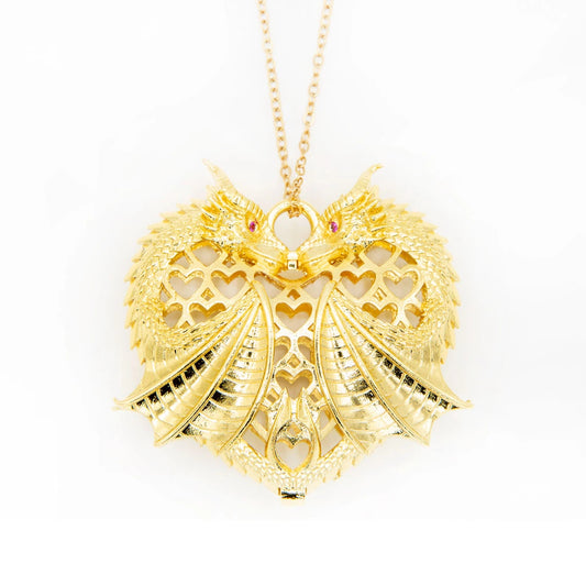 Dragonheart Locket | Golden Necklace