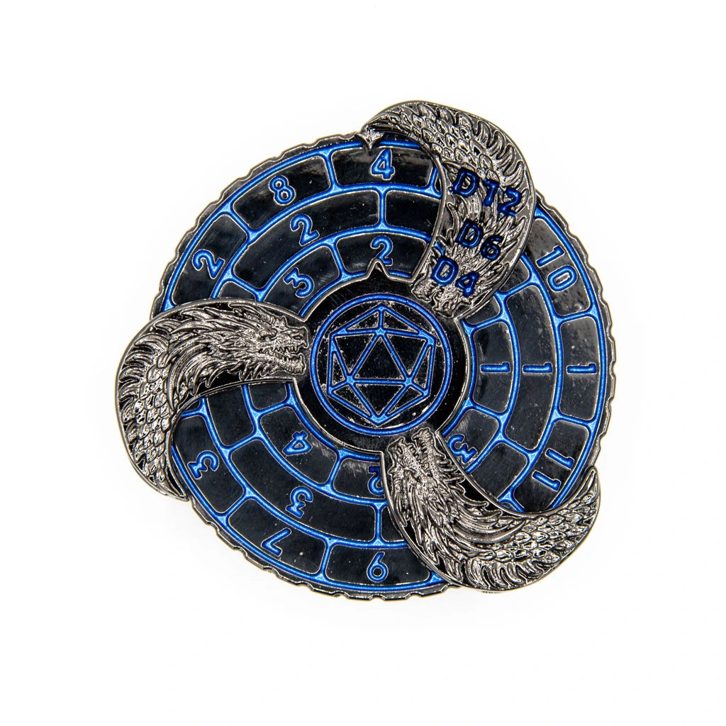 Prophecy Wheel | Dice Spinner | Black & Blue