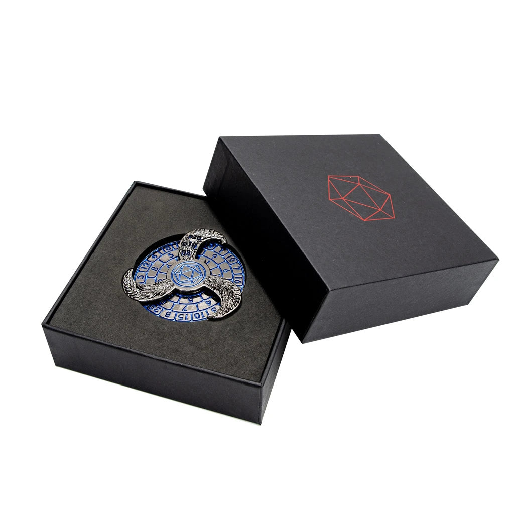 Prophecy Wheel | Dice Spinner | Black & Blue