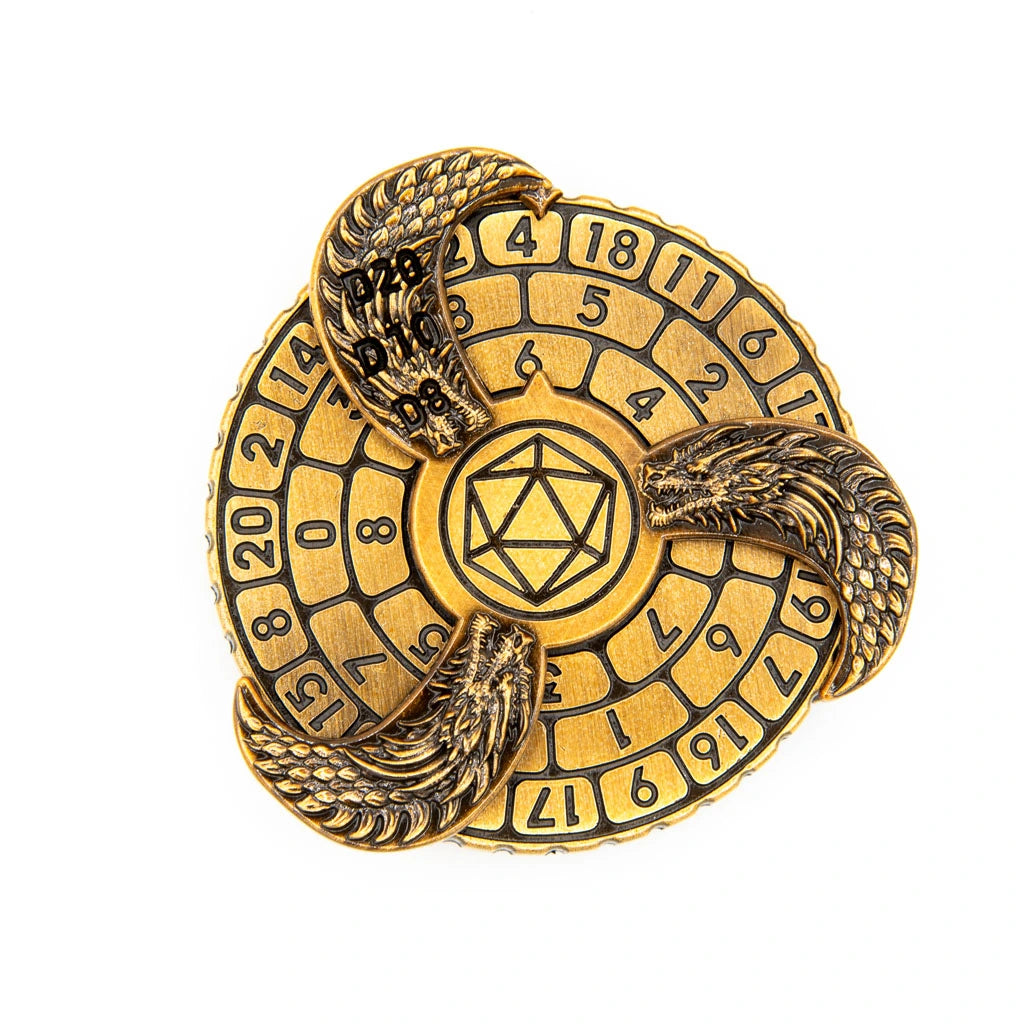 Prophecy Wheel | Dice Spinner | Ancient Gold