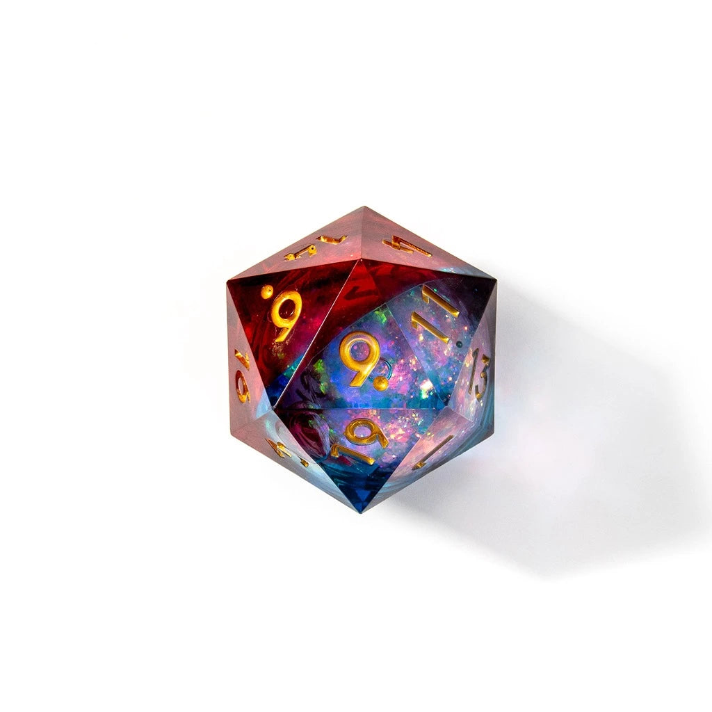 Dawnfire Spark | 33mm D20 | Oversized Liquid Core