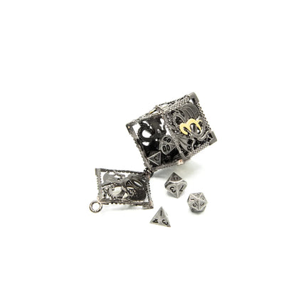 Wyvern's Vault | D6 Keyring w/Mini Dice | Black