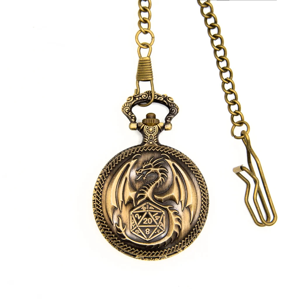 Fate's Guardian | Pocket Watch Case | Ancient Gold