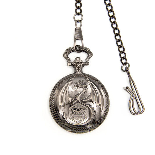 Fate's Guardian | Pocket Watch Case | Ancient Silver