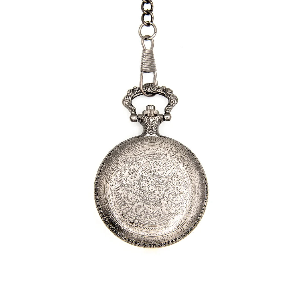 Fate's Guardian | Pocket Watch Case | Ancient Silver