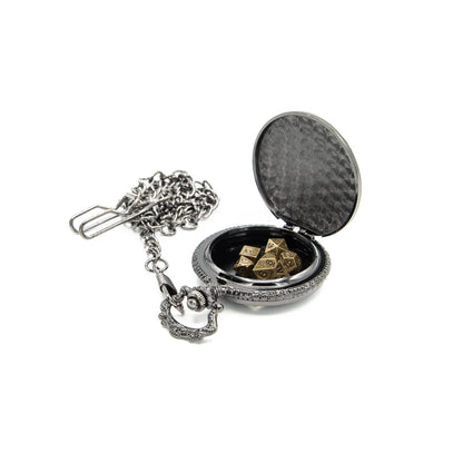 Death's Keeper | Pocket Watch Case | Black/Gold