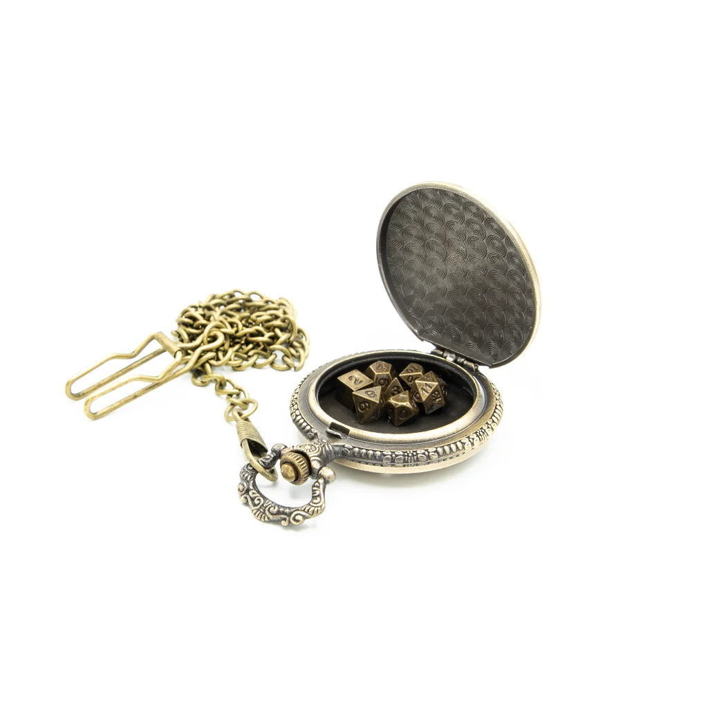 Death's Keeper | Pocket Watch Case | Ancient Gold