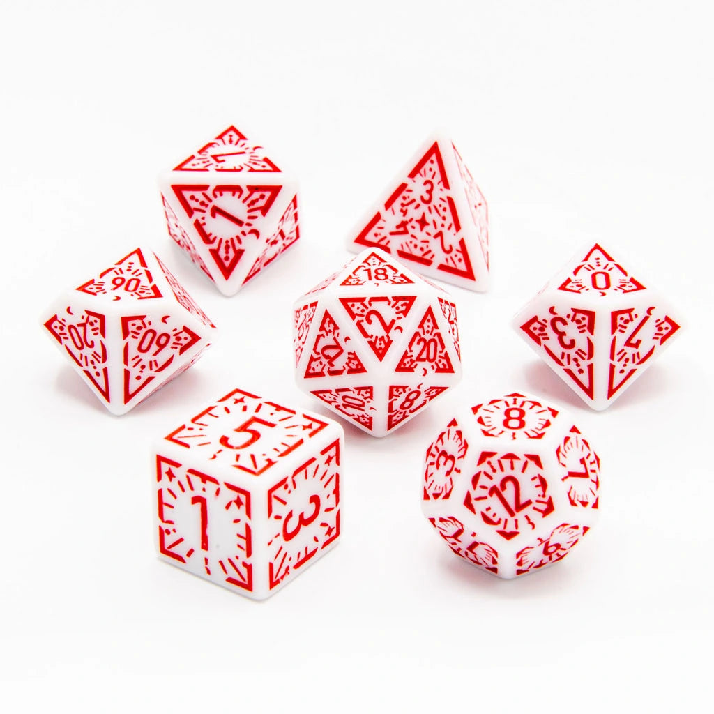 Arcane Flare | Acrylic Dice | 7 Piece Set