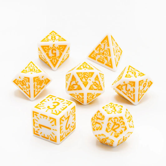 Arcane Dawn | Acrylic Dice | 7 Piece Set