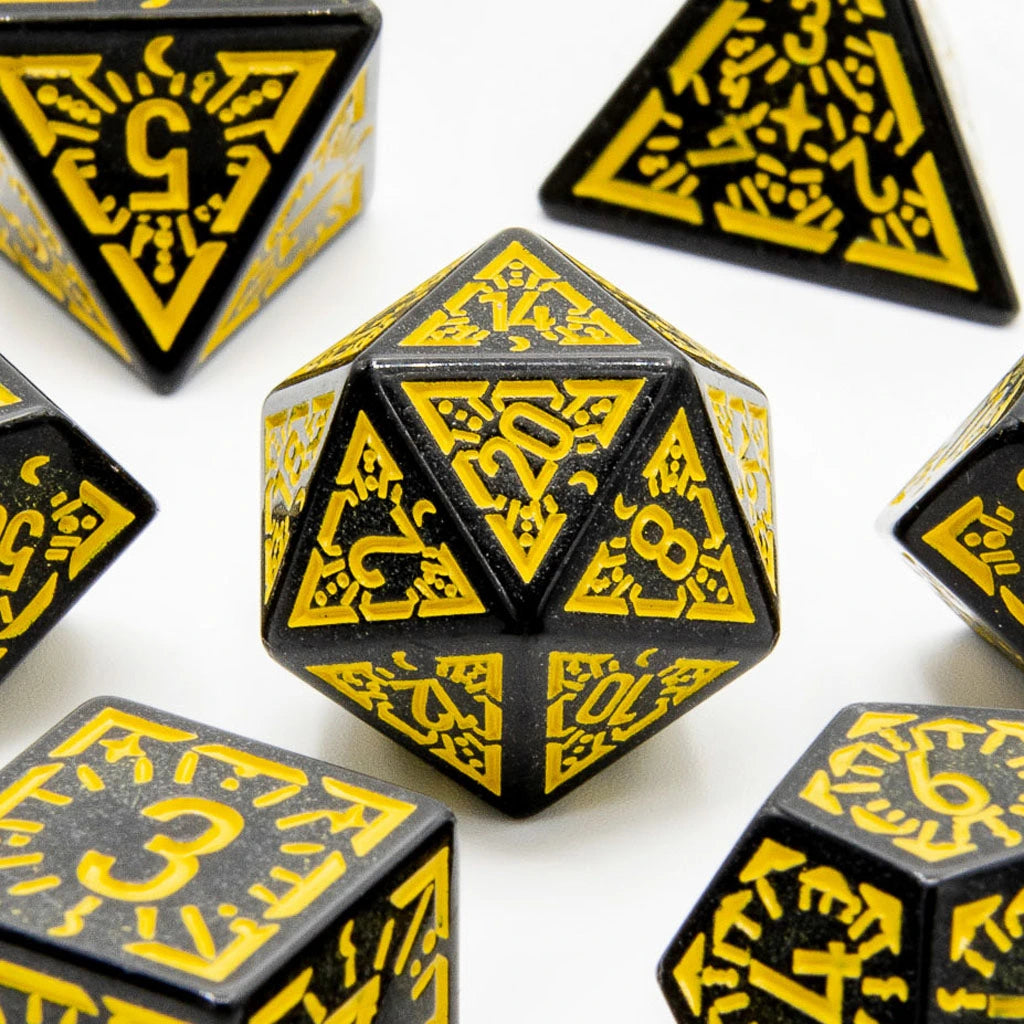 Solar Ray | Acrylic Dice | 7 Piece Set