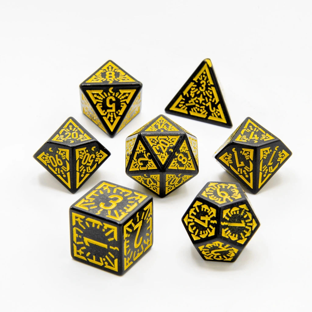 Solar Ray | Acrylic Dice | 7 Piece Set