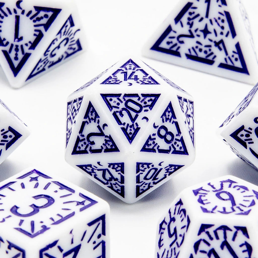 Arcane Twilight | Acrylic Dice | 7 Piece Set