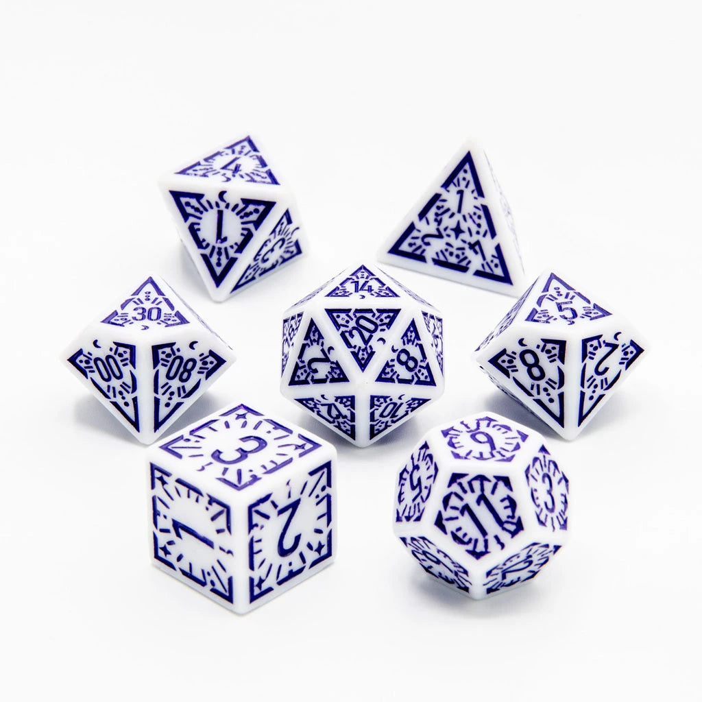 Arcane Twilight | Acrylic Dice | 7 Piece Set