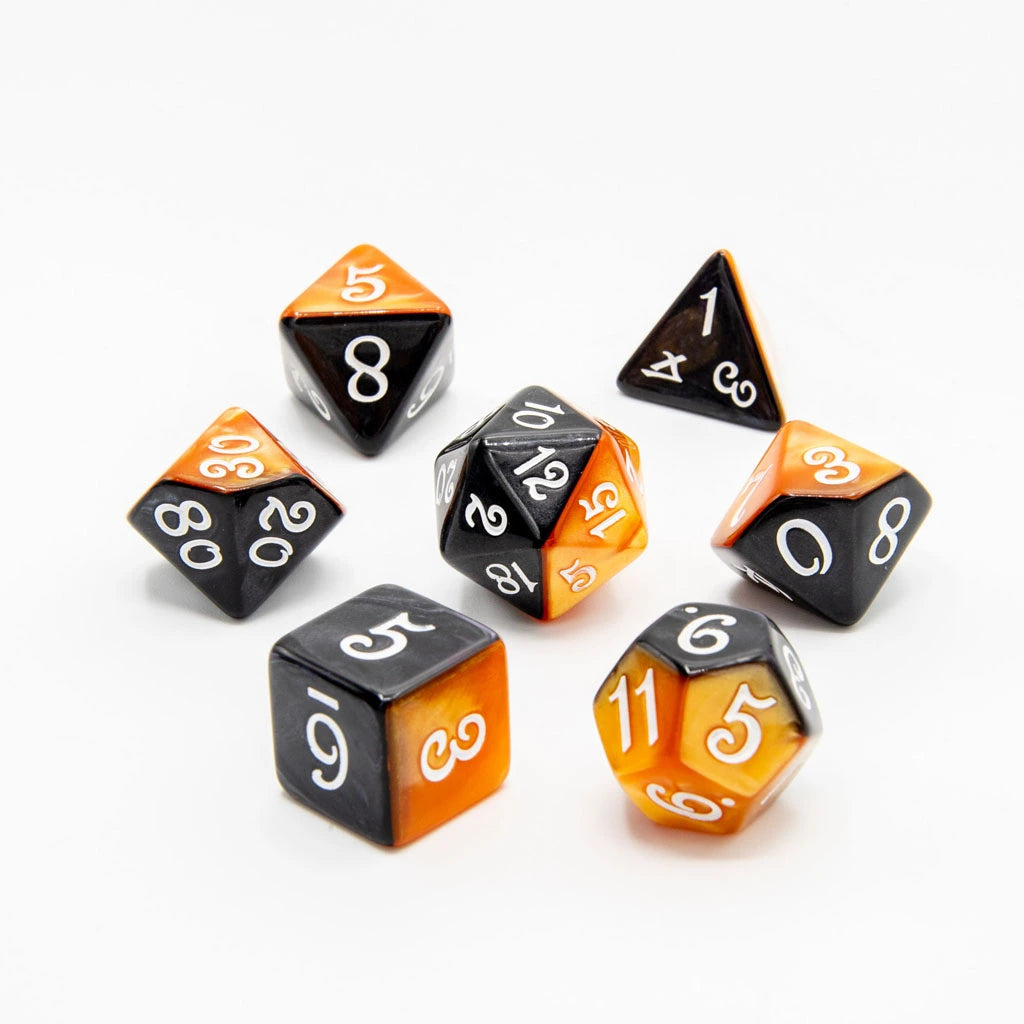 Shadowflare | Acrylic Dice | 7 Piece Set