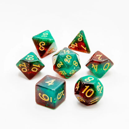 Berry Wave | Acrylic Dice | 7 Piece Set