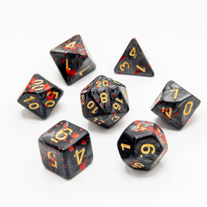 Bloodstained Relic | Acrylic Dice | 7 Piece Set