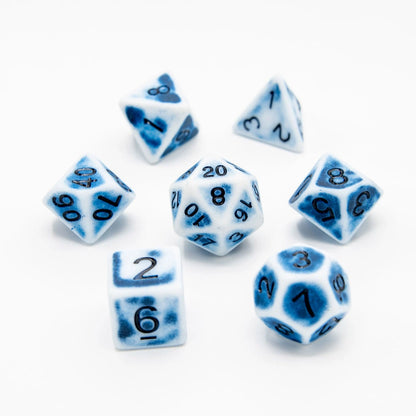 Faded Glory Blue | Acrylic Dice | 7 Piece Set