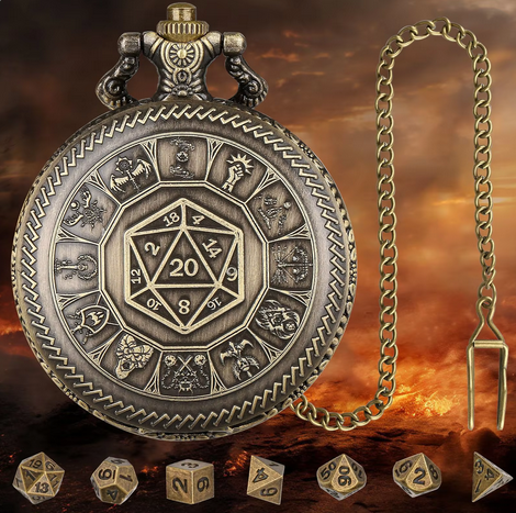 Adventurer's Cache | Pocket Watch Case | Ancient Gold