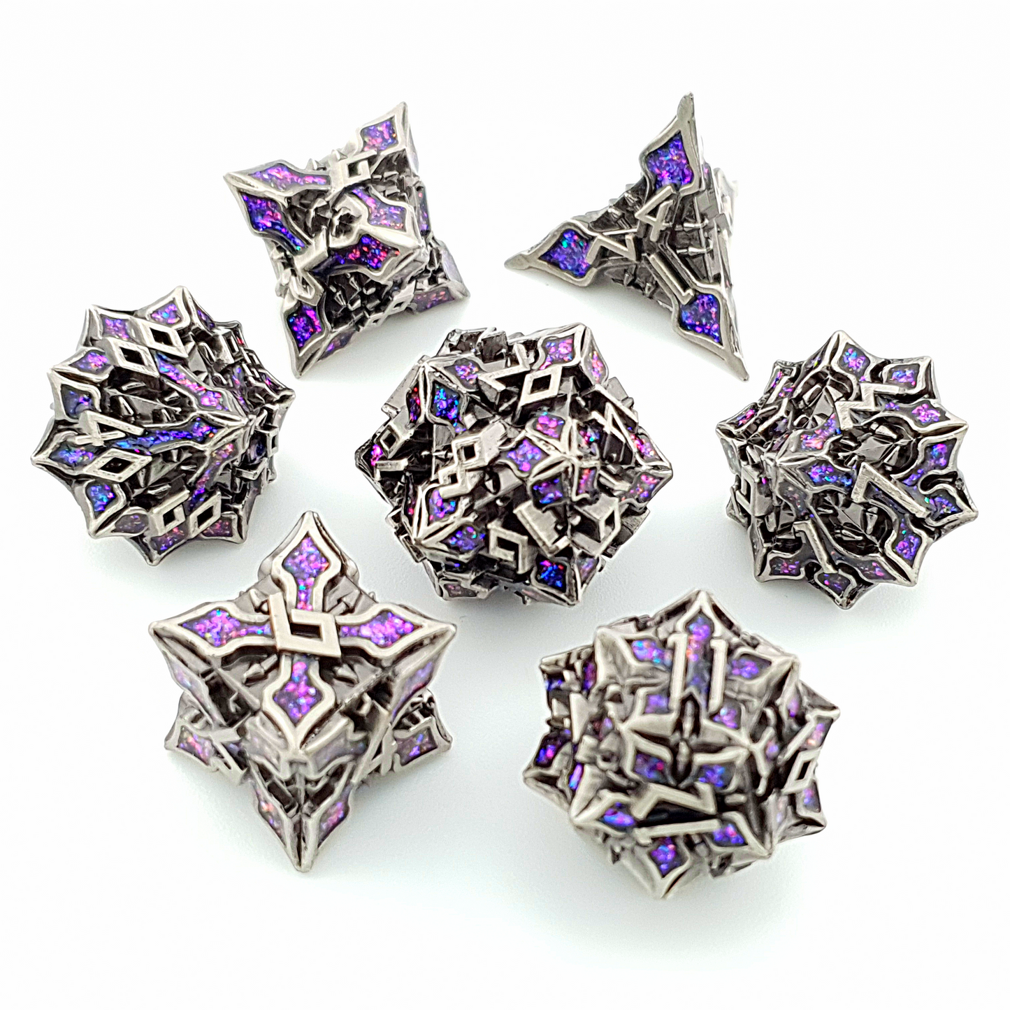 Arcane Grove | Solid Metal Dice | 7 Piece Set