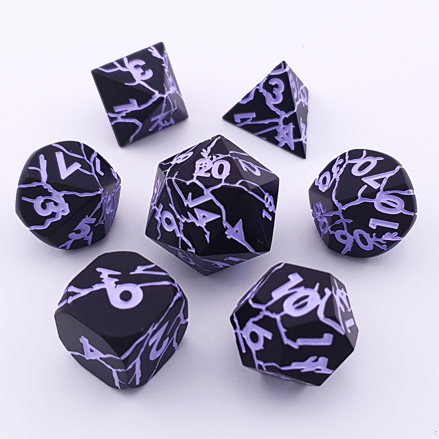 Shadow Arcana | Solid Metal Dice | 7 Piece Set