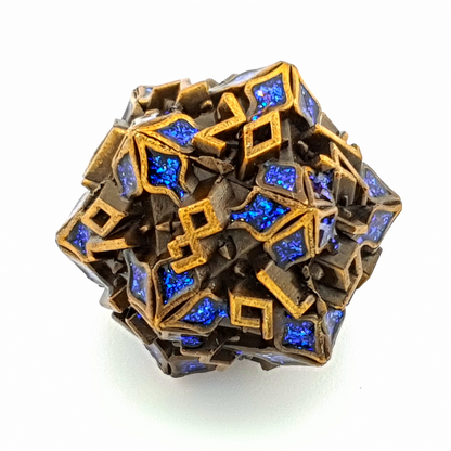 Noble Verdance | Solid Metal Dice | 7 Piece Set