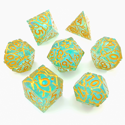 Grand Arcana | Sharp Edge Dice | 7 Piece Set