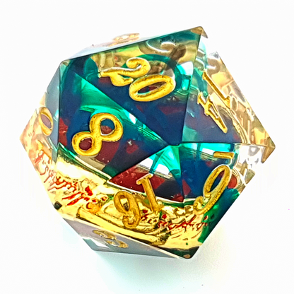 Ring of Envy | Sharp Edge Dice | 7 Piece Set