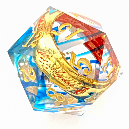 Ring of Sapphire | Sharp Edge Dice | 7 Piece Set