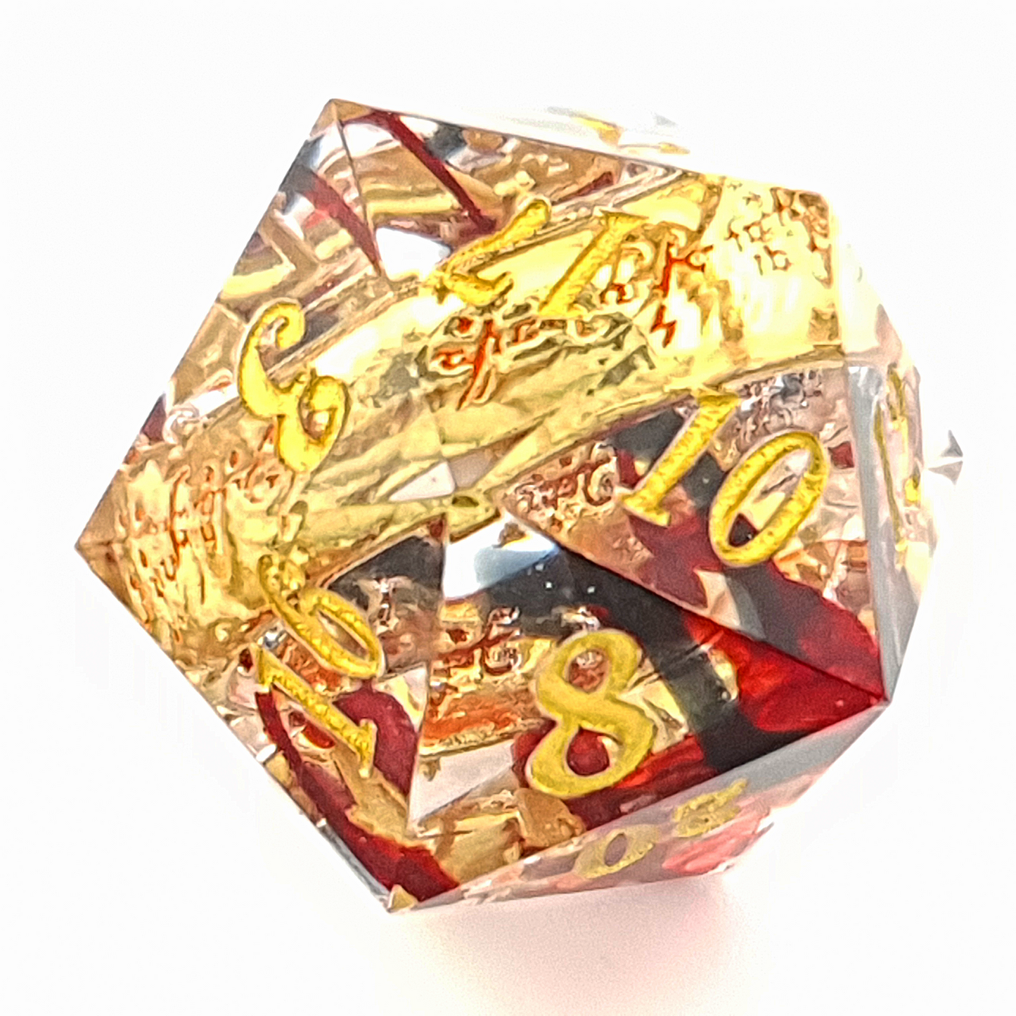 Ring of Fire | Sharp Edge Dice | 7 Piece Set