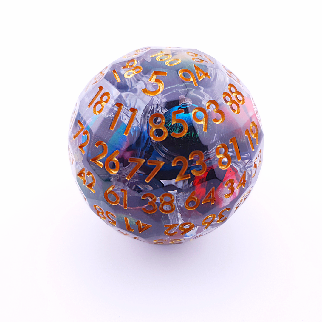 Orb of Chaos | 50mm D100 | Liquid Core | Single Dice