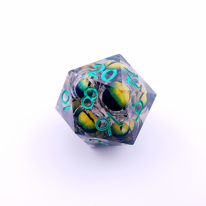 Eyes of Envy | 30mm D20 | Liquid Core Dice | Single Dice