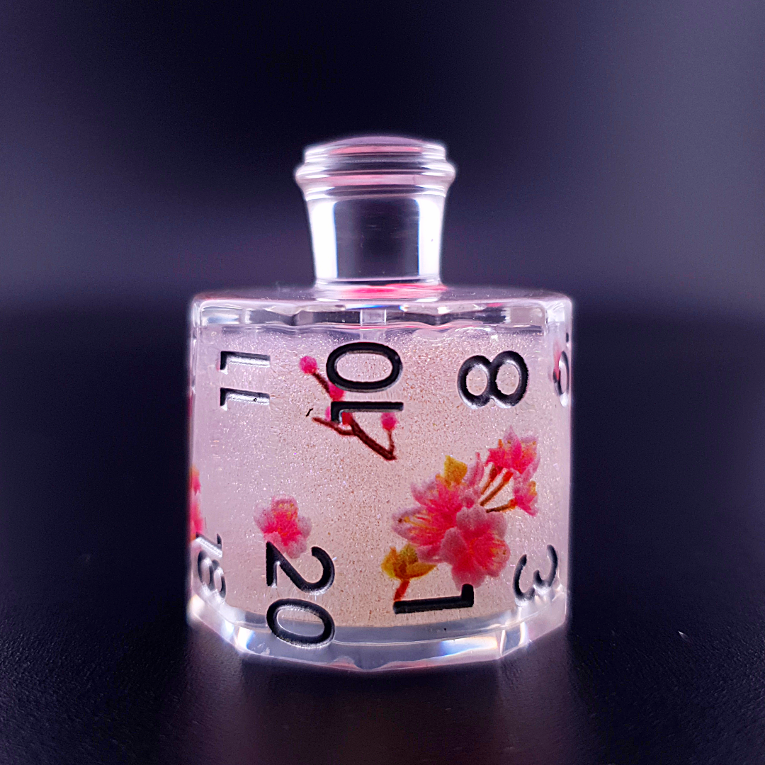 Elixir of Dreams | Potion Bottle Dice | Liquid Core | 7 Piece Dice Set