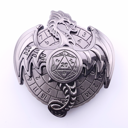 Dragons Destiny | Dice Spinner | Ancient Silver