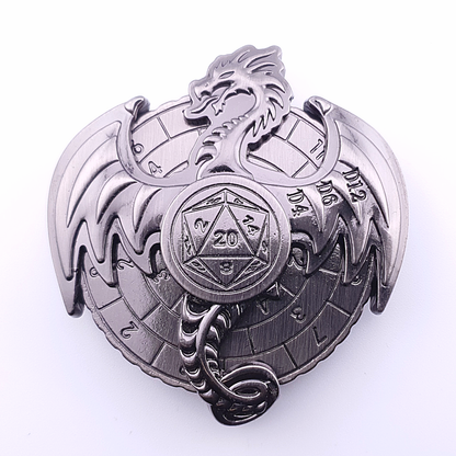 Dragons Destiny | Dice Spinner | Ancient Silver