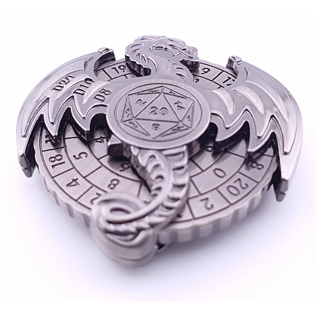 Dragons Destiny | Dice Spinner | Ancient Silver