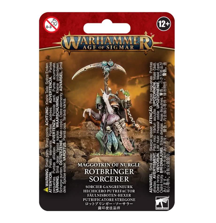 Maggotkin Of Nurgle: Rotbringer Sorcerer – Warhammer miniature – Tabletop Dominion