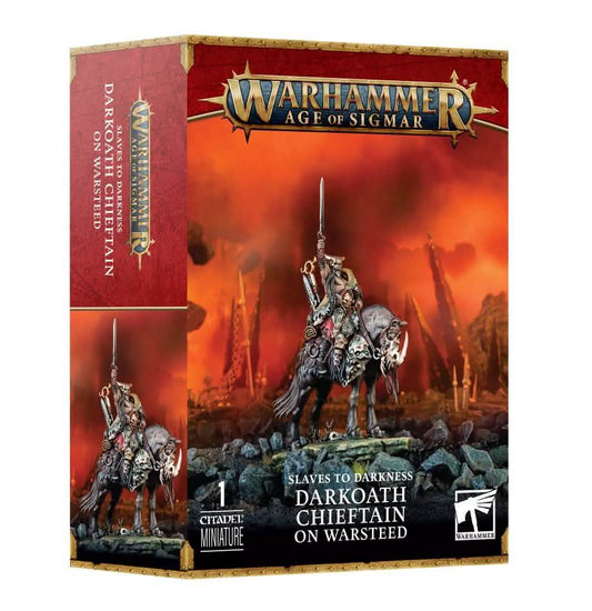 Std: Darkoath Chieftain On Warsteed – Warhammer miniature – Tabletop Dominion