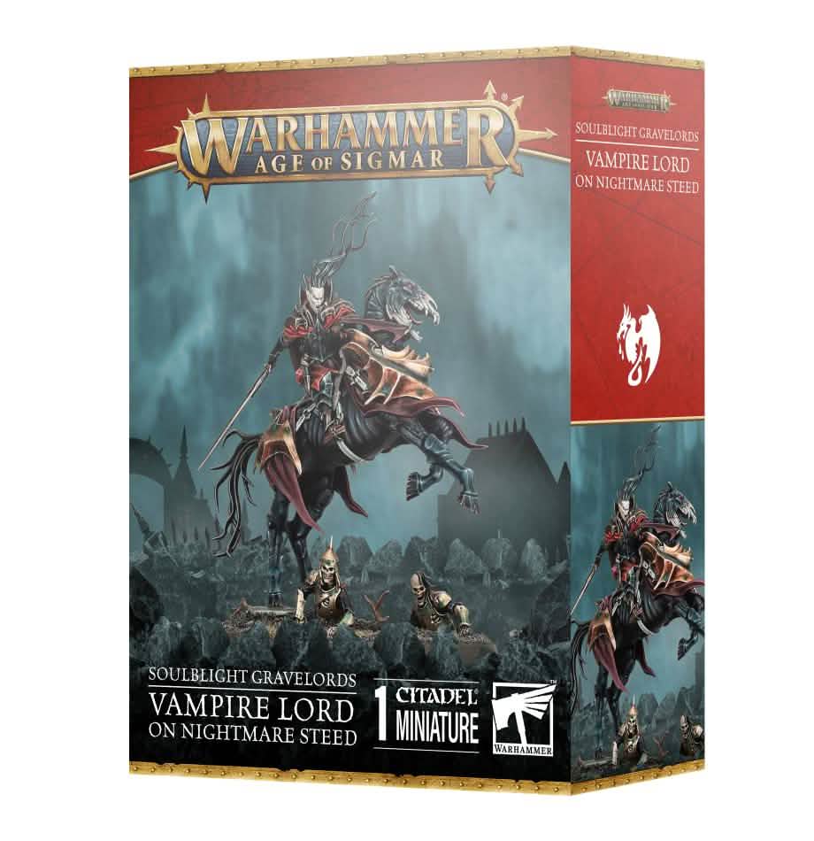 S/G: Vampire Lord On Nightmare Steed – Warhammer miniature – Tabletop Dominion