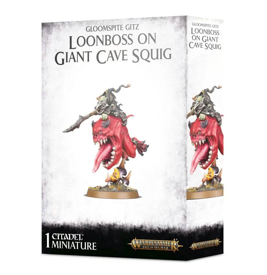 G/Gitz: Loonboss On Giant Cave Squig – Warhammer miniature – Tabletop Dominion