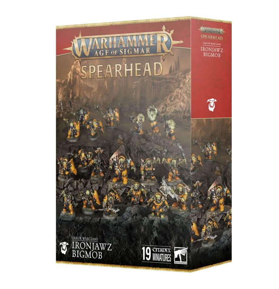 Spearhead: Orruk Warclans Ironjawz Bigmob – Warhammer miniature – Tabletop Dominion