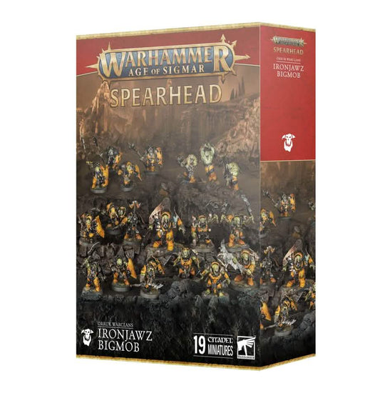 Spearhead: Orruk Warclans Ironjawz Bigmob – Warhammer miniature – Tabletop Dominion