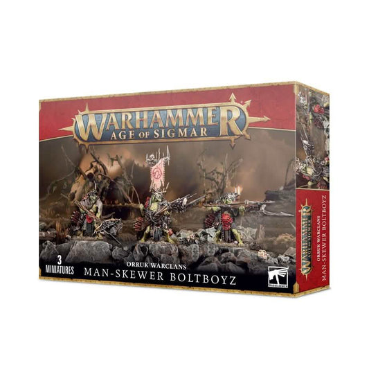 Orruk Warclans Man-Skewer Boltboyz – Warhammer miniature – Tabletop Dominion