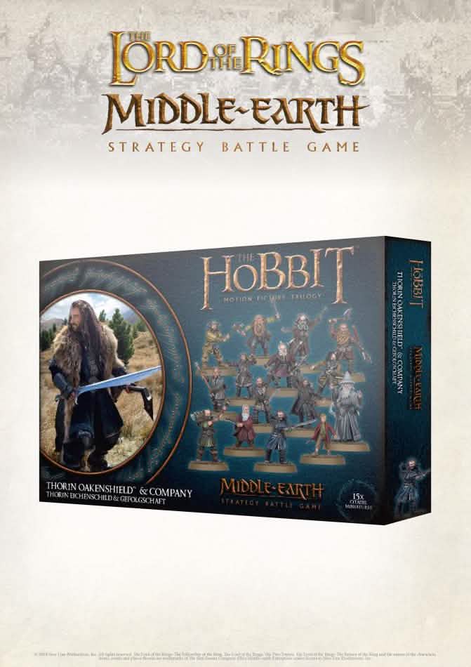 Thorin Oakenshield & Company – Warhammer miniature – Tabletop Dominion